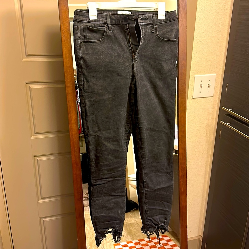 Abercrombie skinny leg black jeans